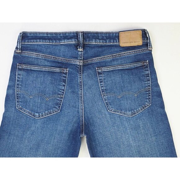 American Eagle Outfitters Size 32X29 Mens Slim Straight Airflex + Blue Jeans - Picture 12 of 12